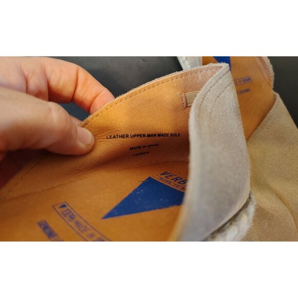 Verbena Shoes Carmen Espadrille Taupe Suede Leather Size 40, US 9 Spain Vacation - Picture 7 of 7